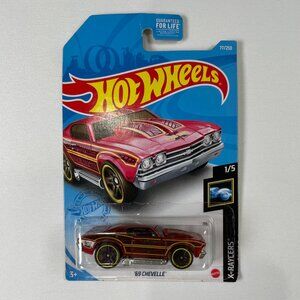 Hot Wheels '69 Chevelle X-Raycers Vehicle Red Toy Car 2020 Mattel 77/250